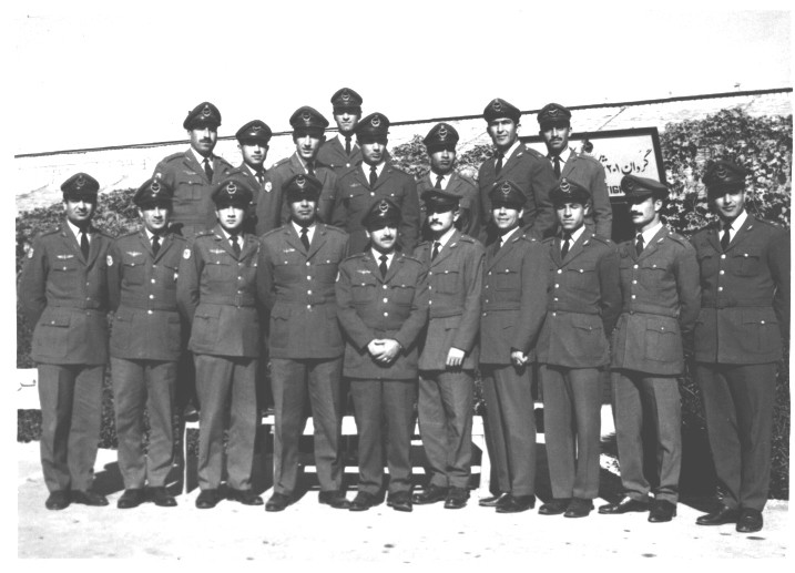 nvar Bijan Lt  in 201 TFSQ  F-86 Pilots ( Lt Behzad Moezi  in Center)